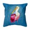 Betsy Drake Spoonbill Portrait Large Indoor/Outdoor Pillow 18x18